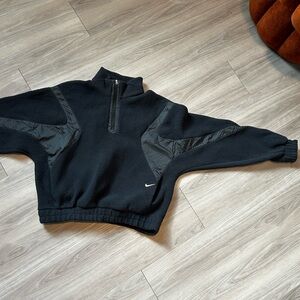 Nike fleece sherpa quarter zip sweater
